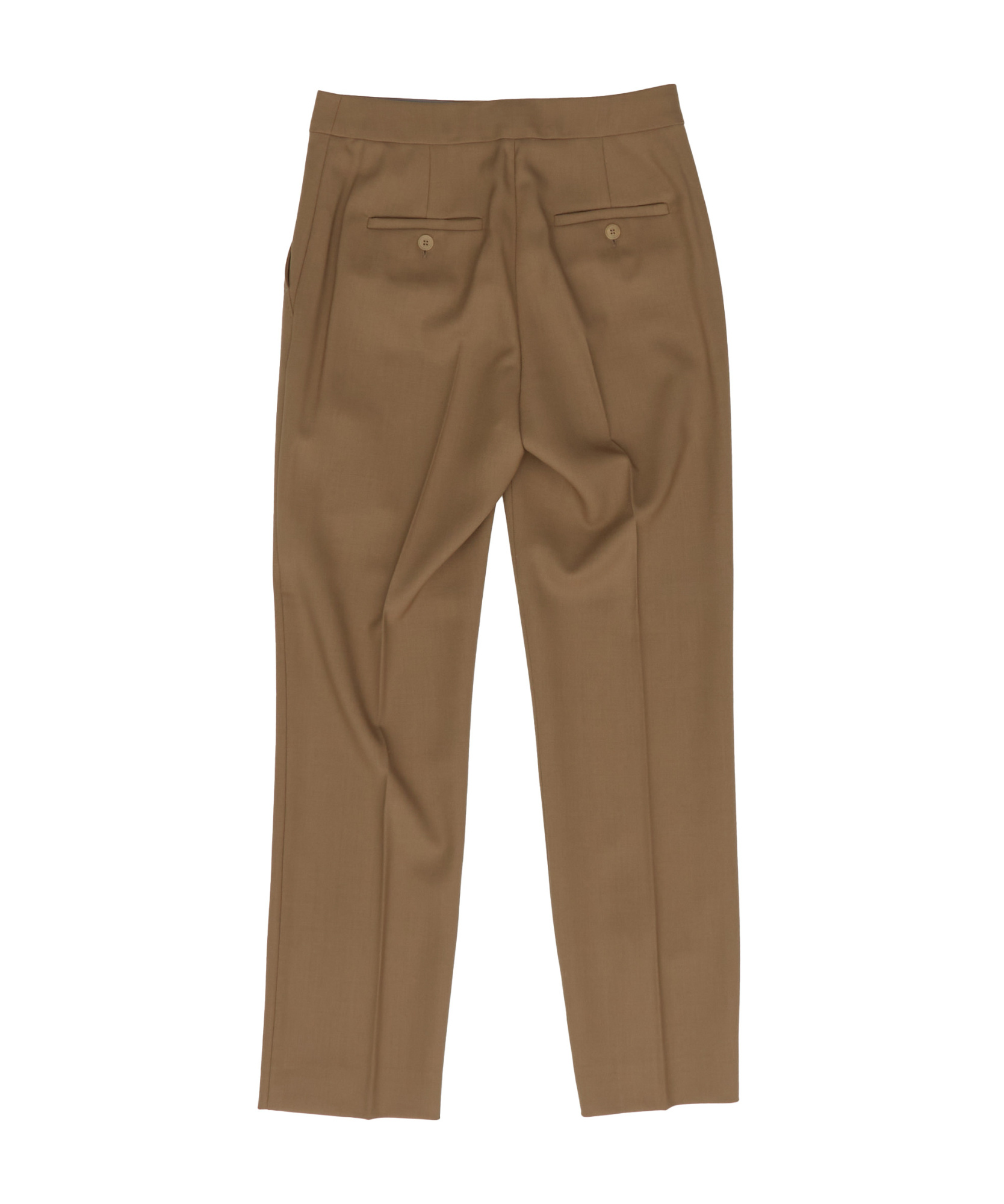 Max Mara Front Pleated Casual Pants In Brown