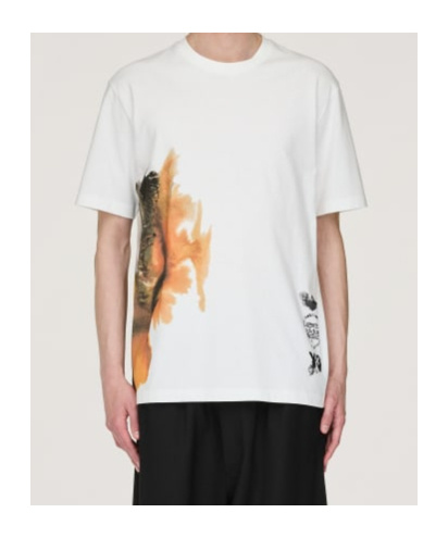 Y-3 Adidas Short Sleeve T-shirt In White