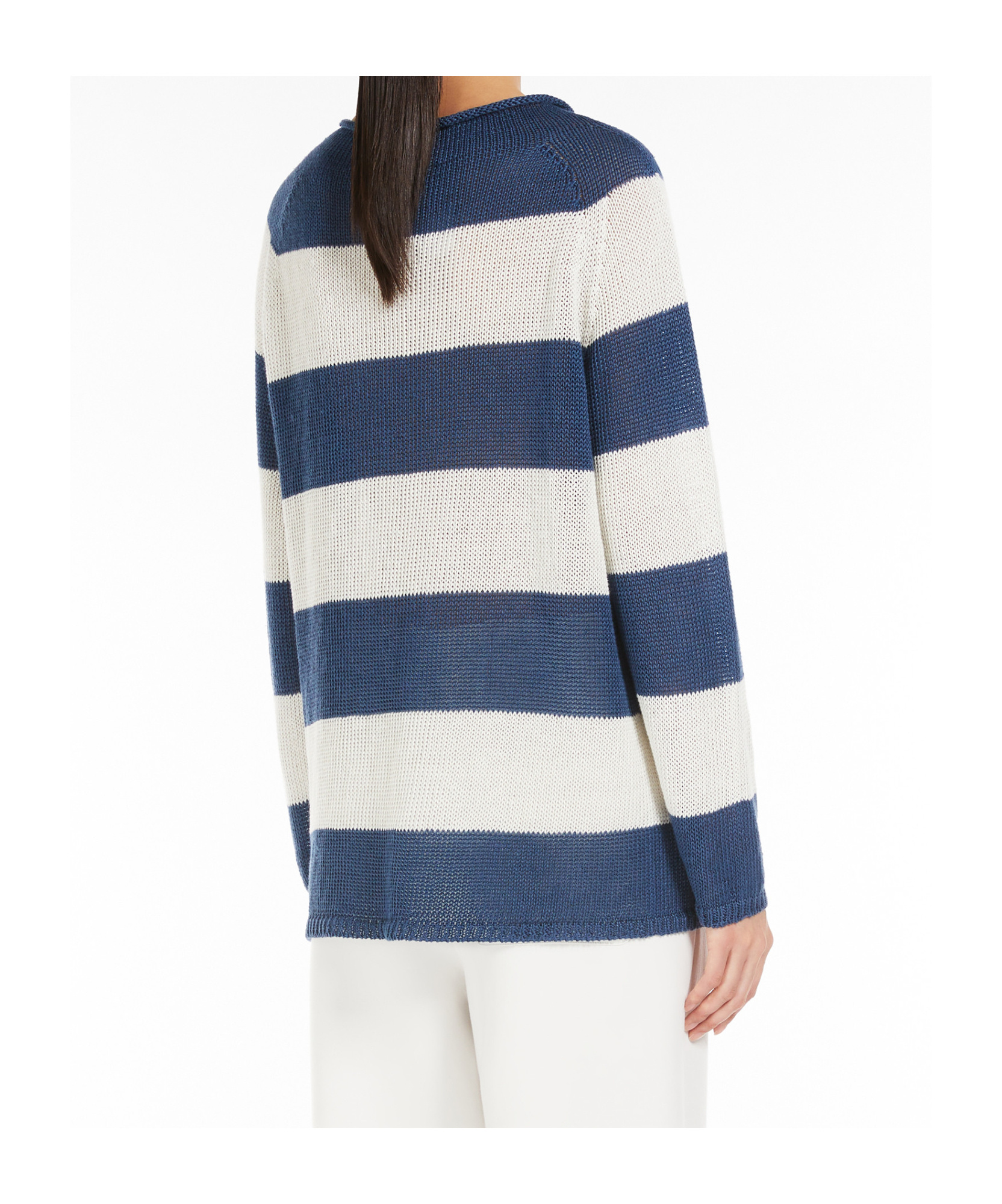 Max Mara Long Sleeve Sweater In Blue