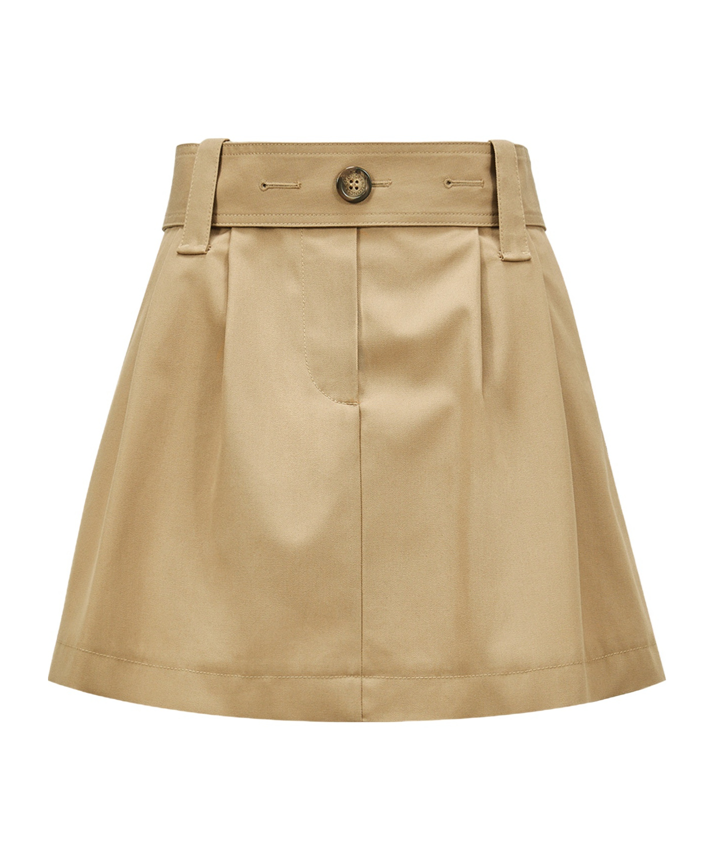 Moncler Women Pleated Mini Skirt In Brown