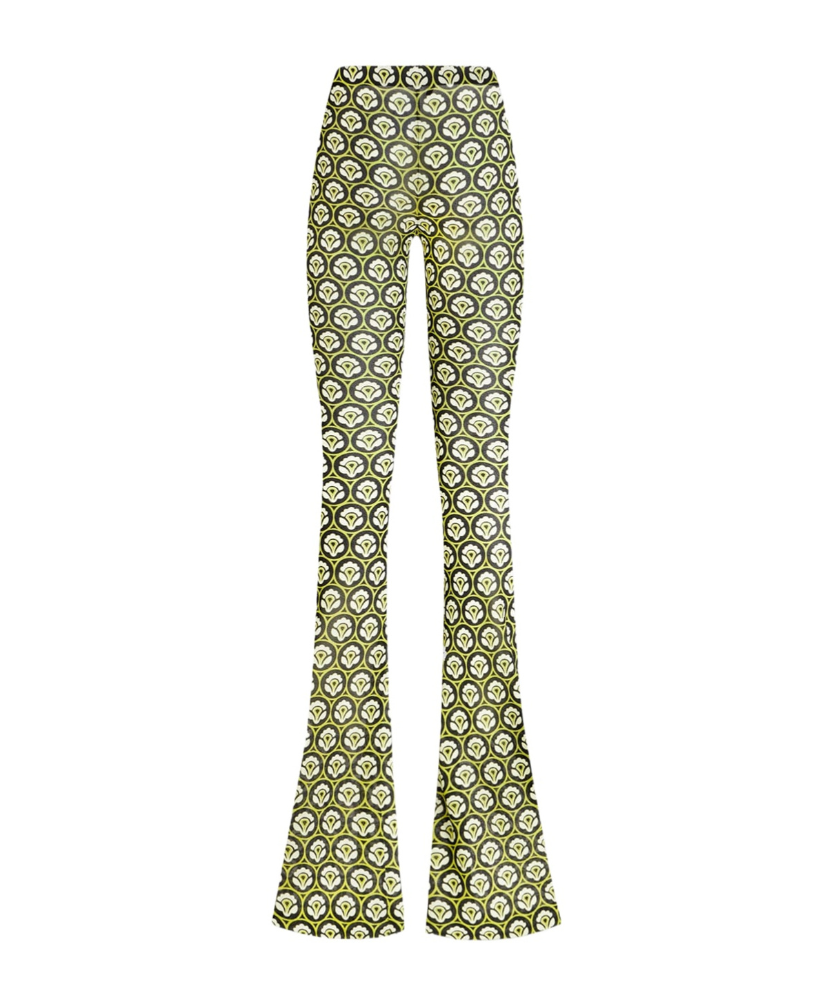 Etro Floral-printed Mid-rise Flared Trousers In Multicolor