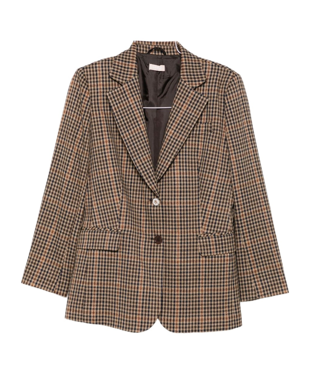 Liu •jo Single-breasted Blazer In Brown