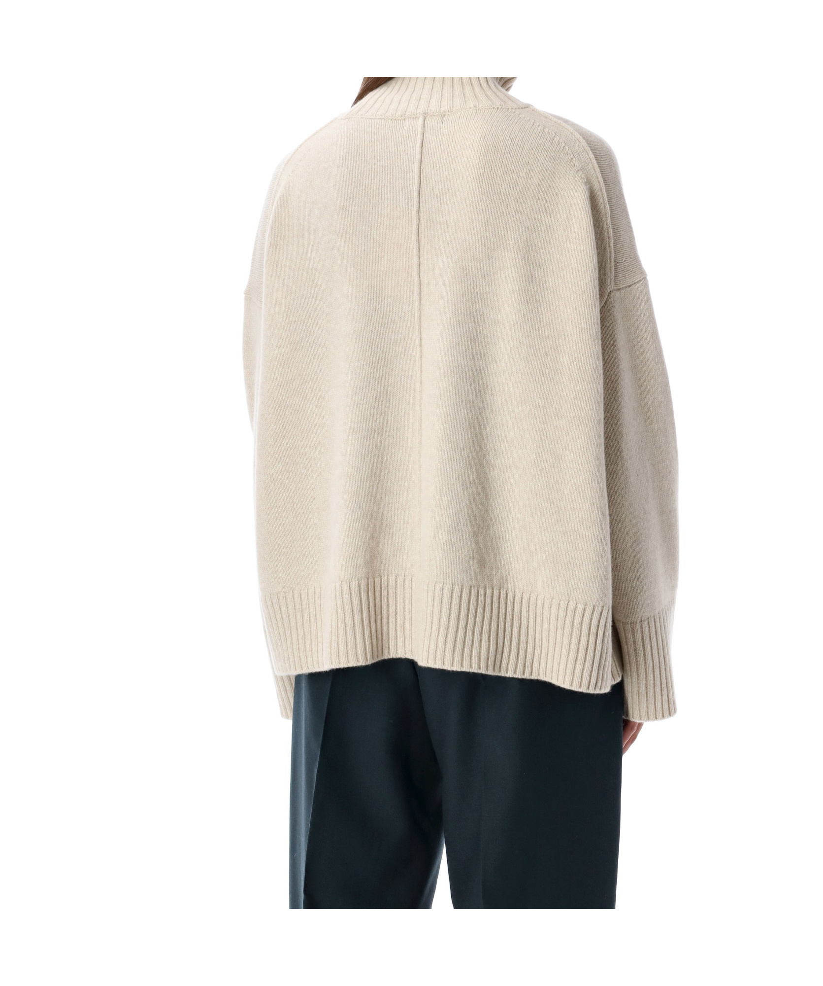 Soeur William High Neck Pullover In Neutral