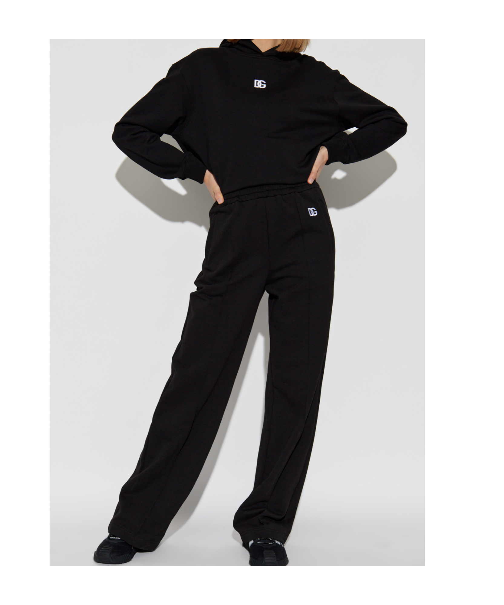 Dolce & Gabbana Elastic Waist Sweatpants In Black