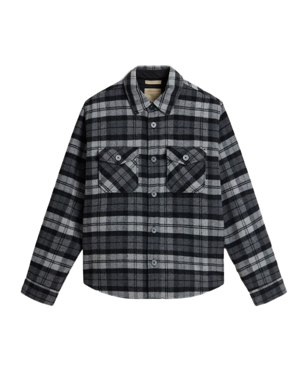 Woolrich Wool Blend Shirt With Check Pattern In Multi