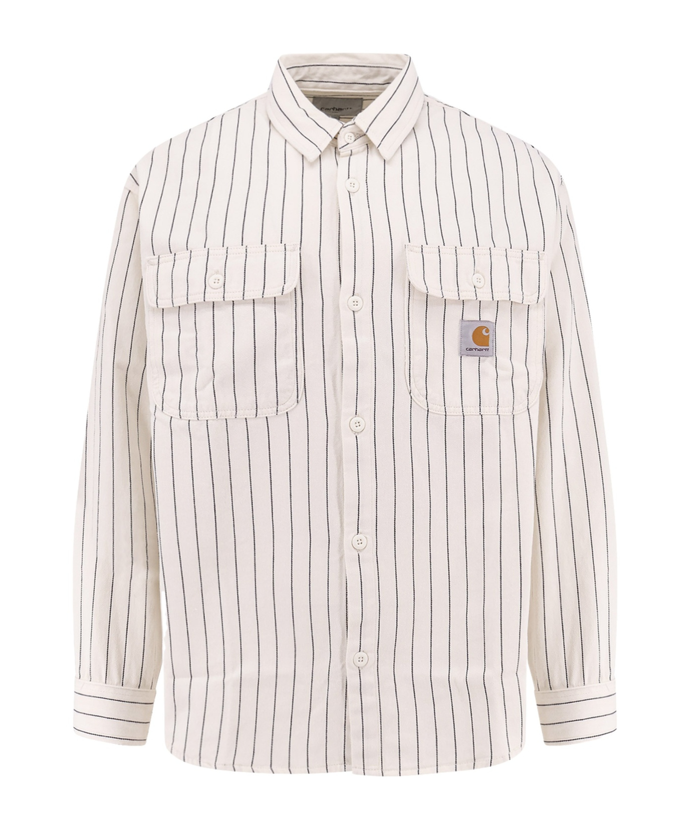 Carhartt Hendry Striped Canvas Shirt In White