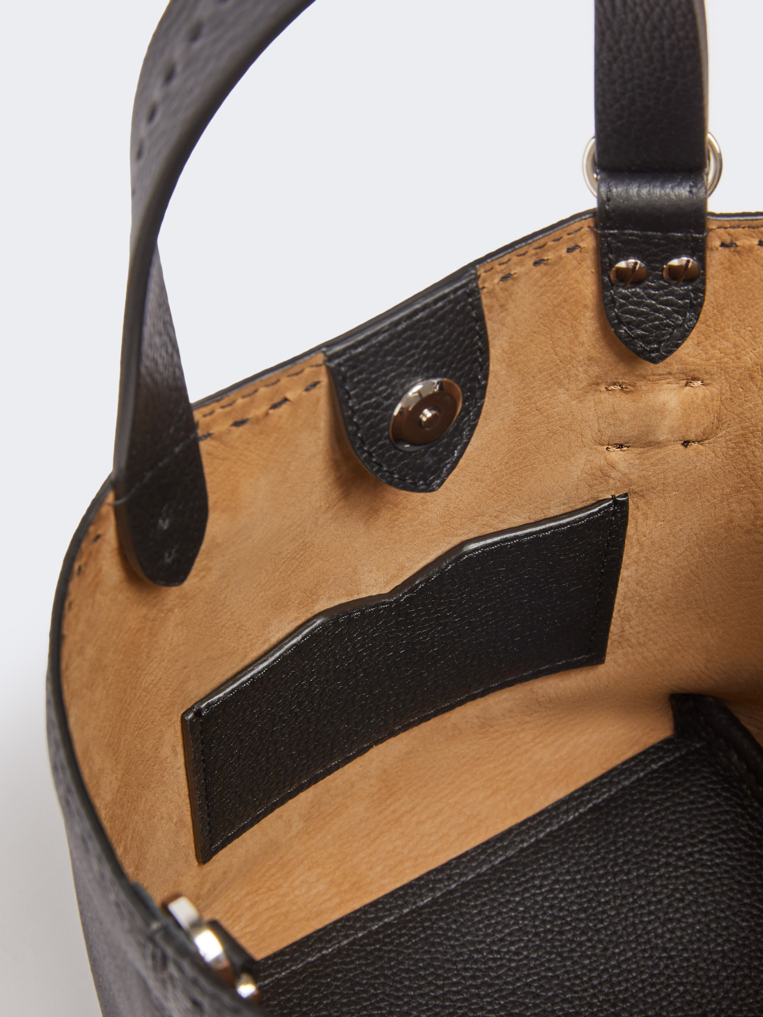 Max Mara Extra-small Leather Archetipo Bag In Black