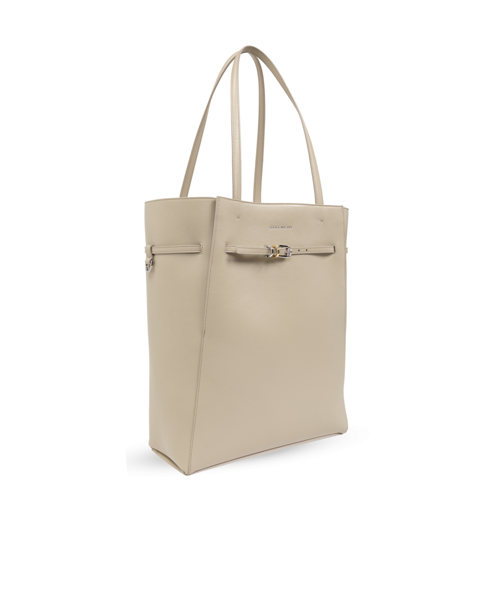 Shop Givenchy Medium Voyou Leather Tote Bag In Nude