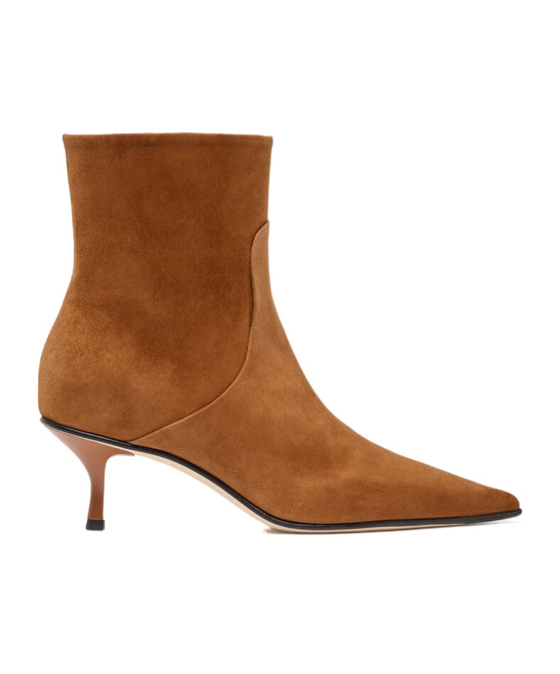 Scarosso Jamie Pointed-toe Boots In Brown