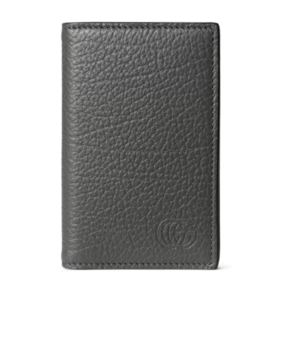 Gucci Double G Card Holder In Black