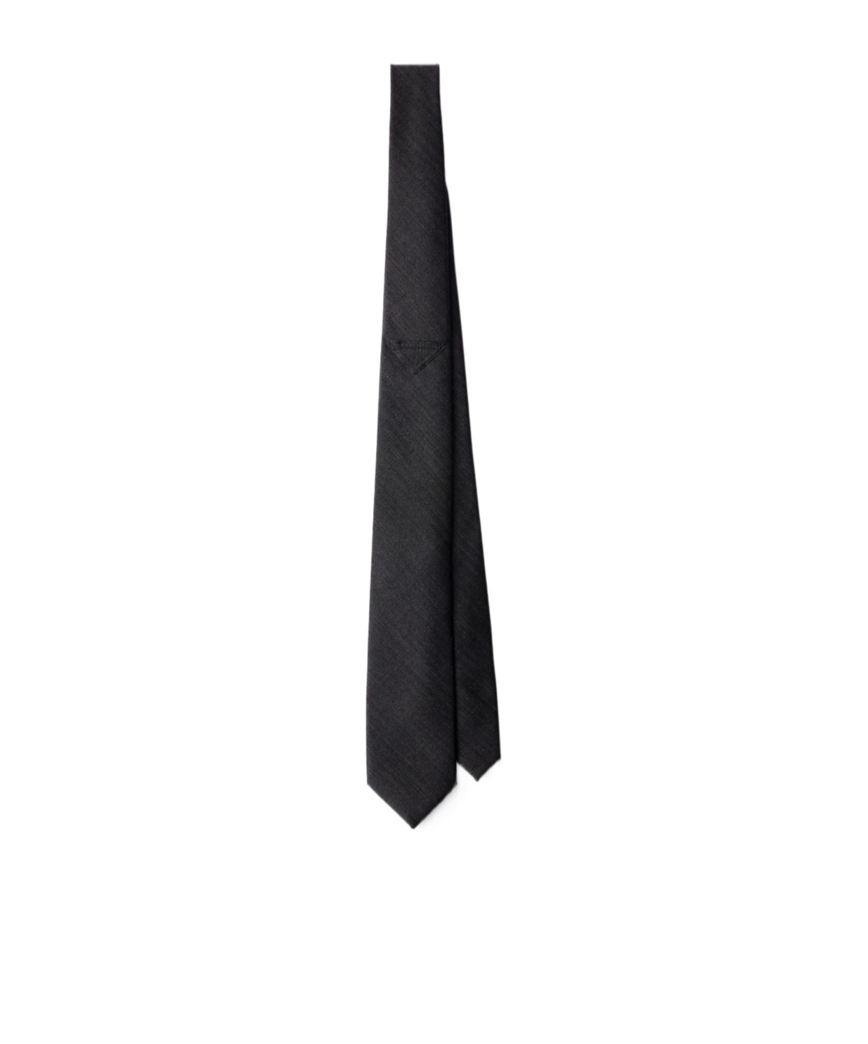Prada Wool Tie In Black