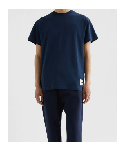 Jil Sander Multicolor Cotton T-shirt Set In Blue