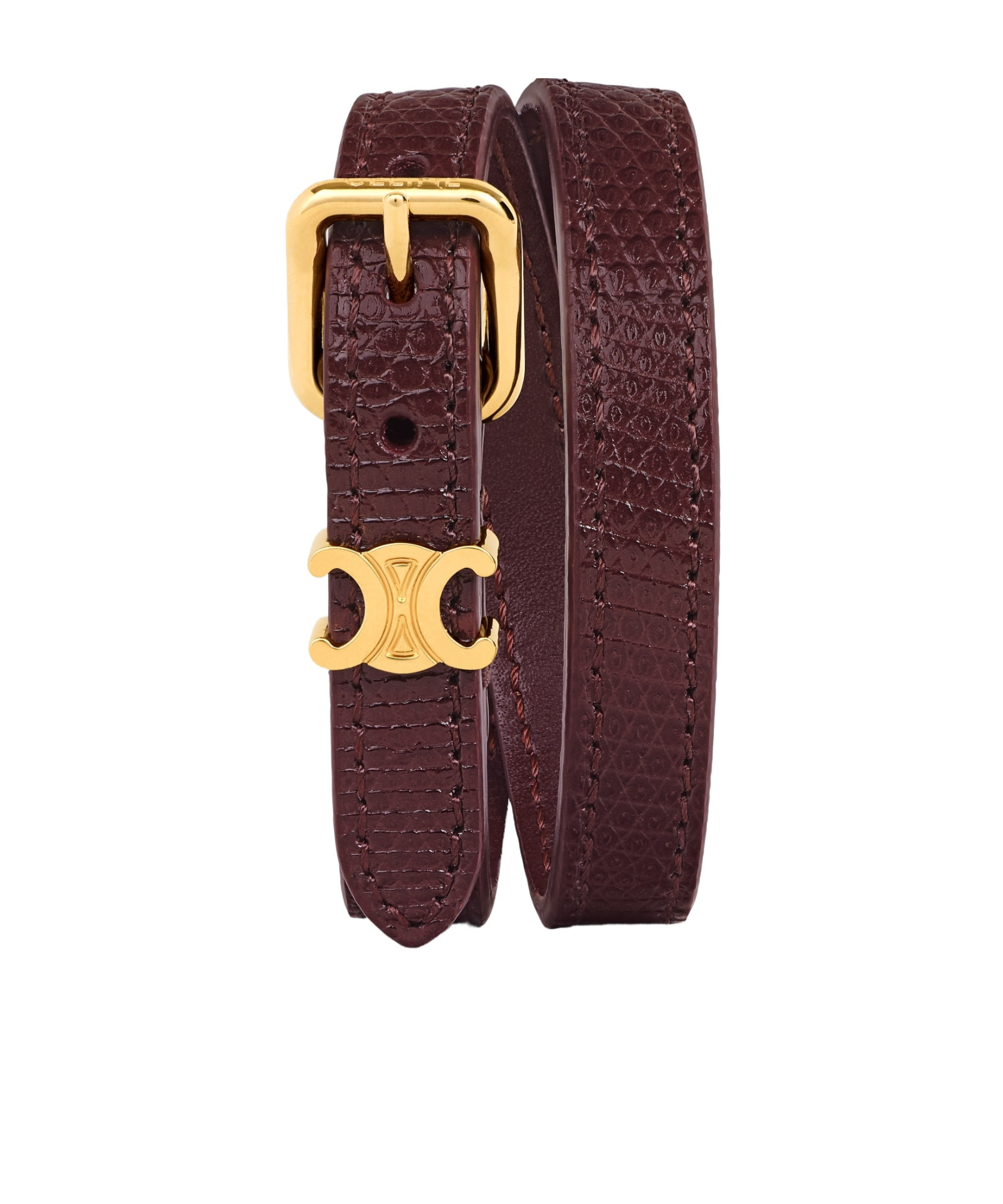 Celine Logo Bracelet In Red