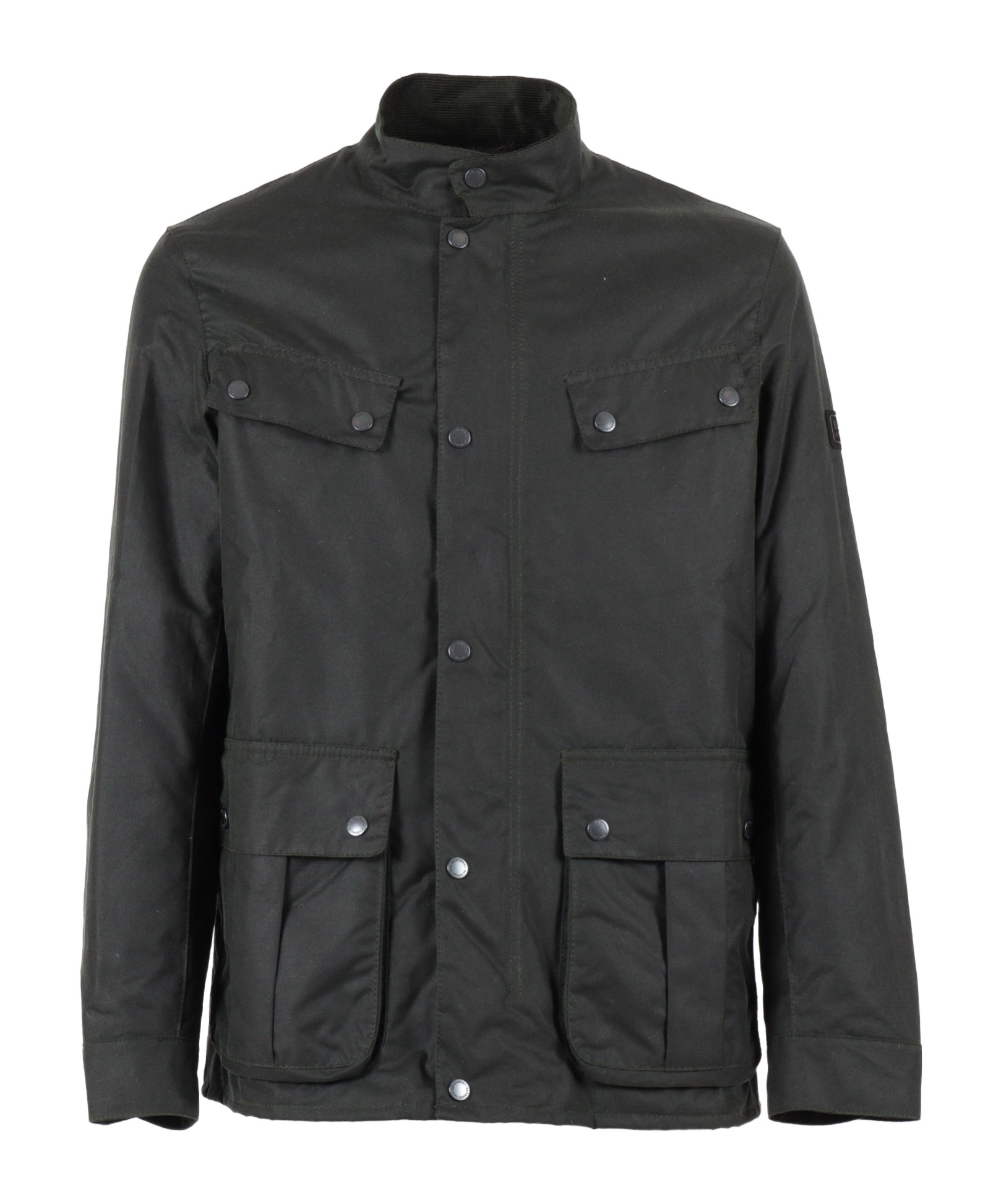 Barbour Dkeyley Waxed Cotton Jacket In Black
