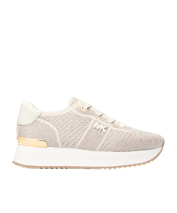 Michael Michael Kors Laced Sneakers In Champagne-colored