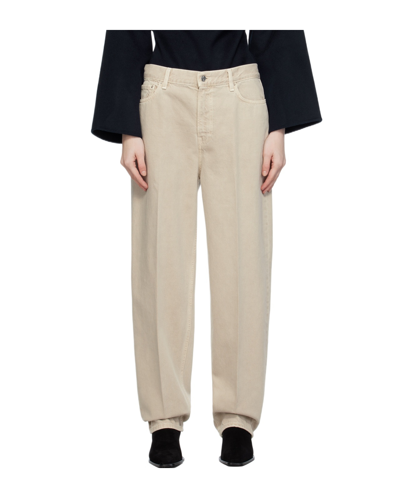 Totême Five-pocket Jeans In Nude