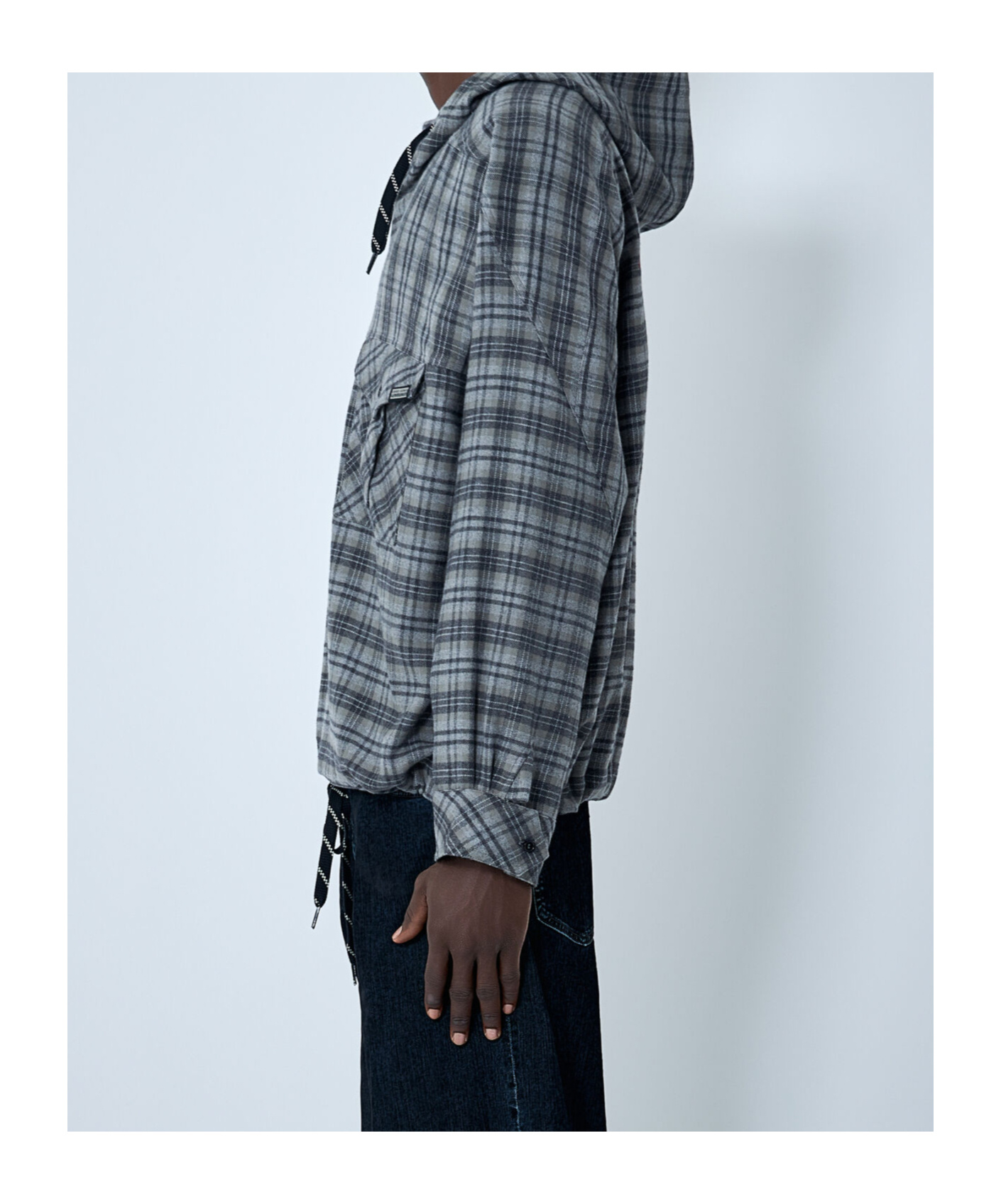 Martine Rose Check Hooded Sweatshirt In Multi