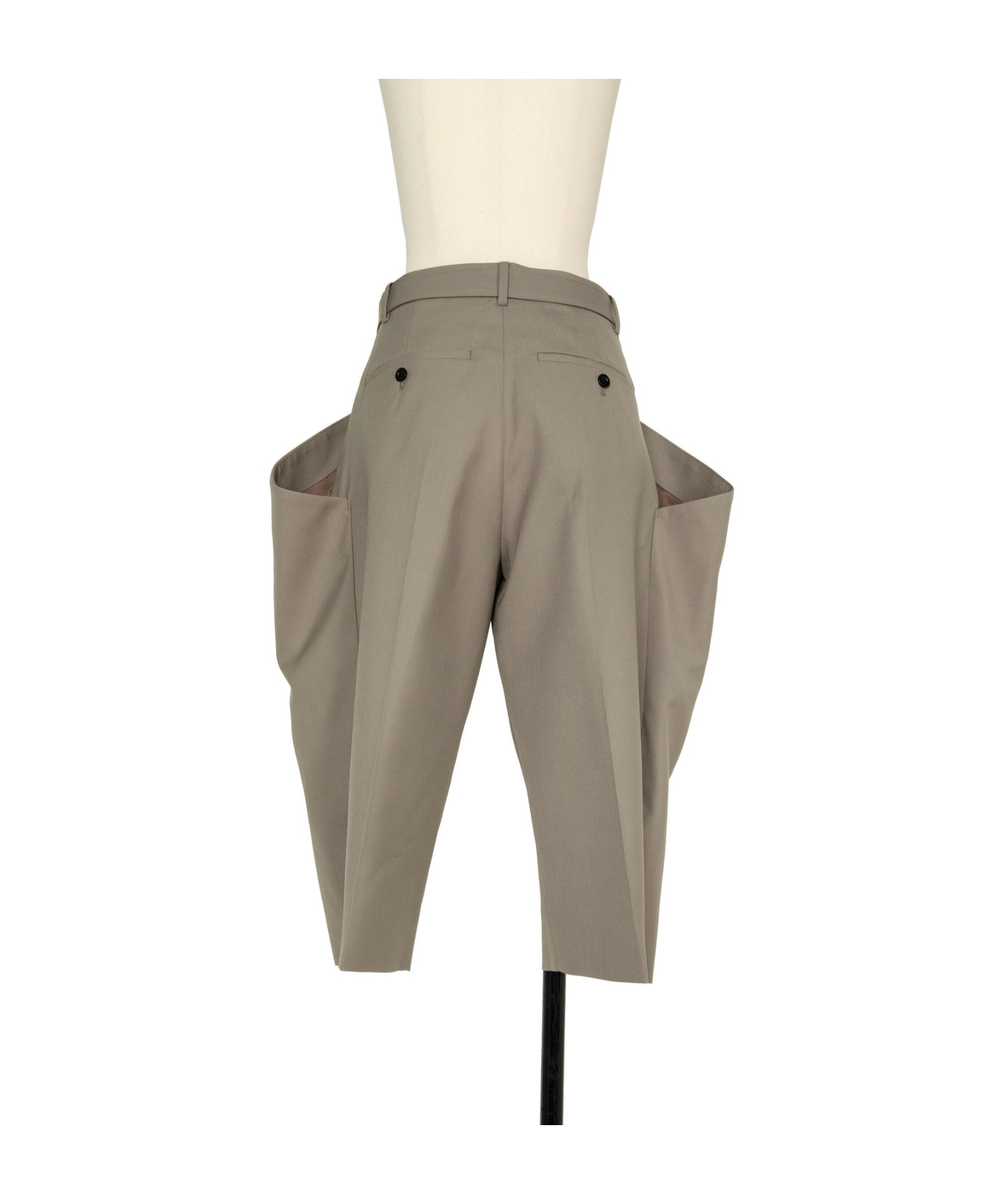 SACAI DRAPED-PANEL TROUSERS 