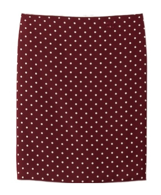 Miu Miu Polka Dot Silk Miniskirt