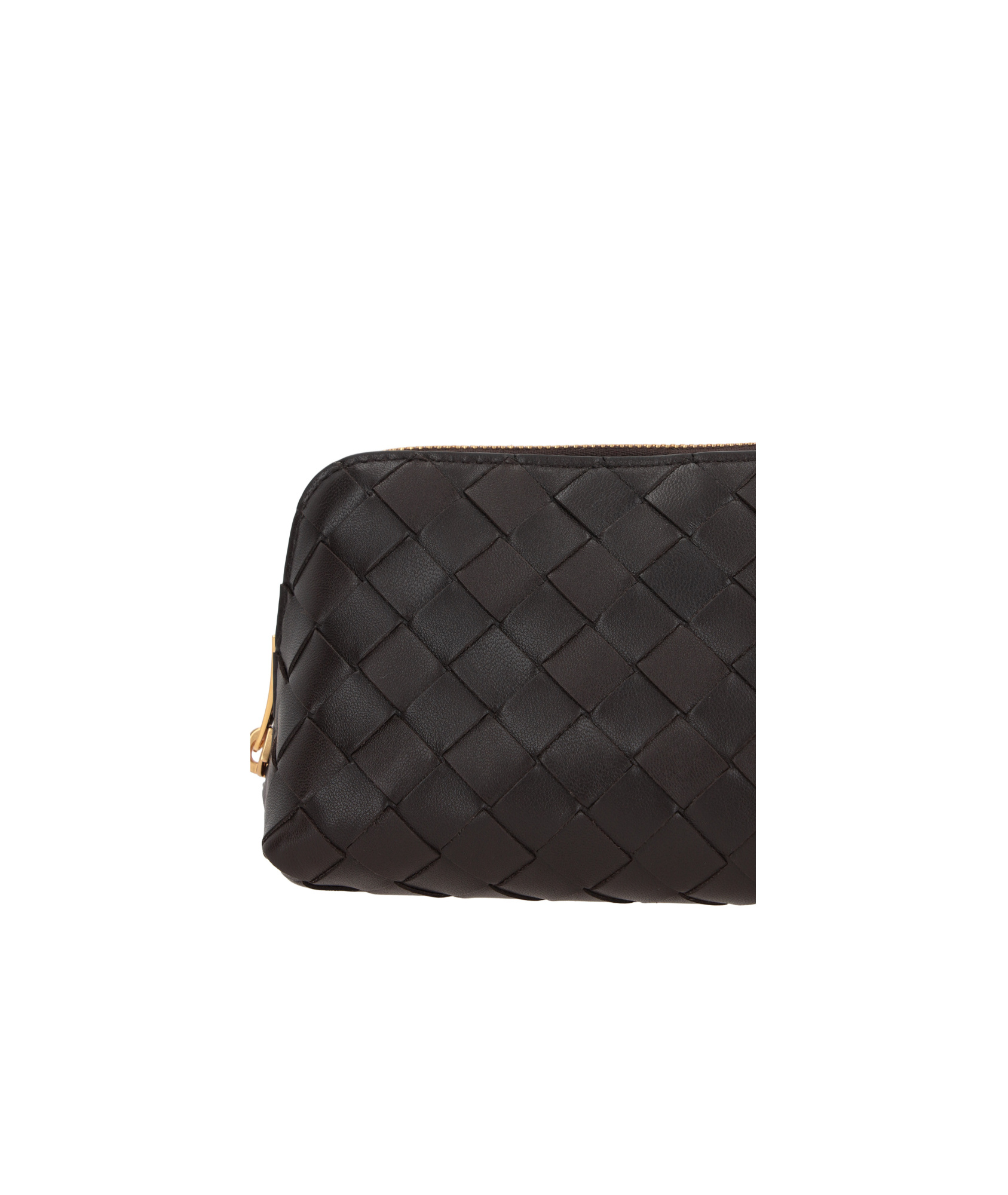 Shop Bottega Veneta Intrecciato Beauty Pouch In Black