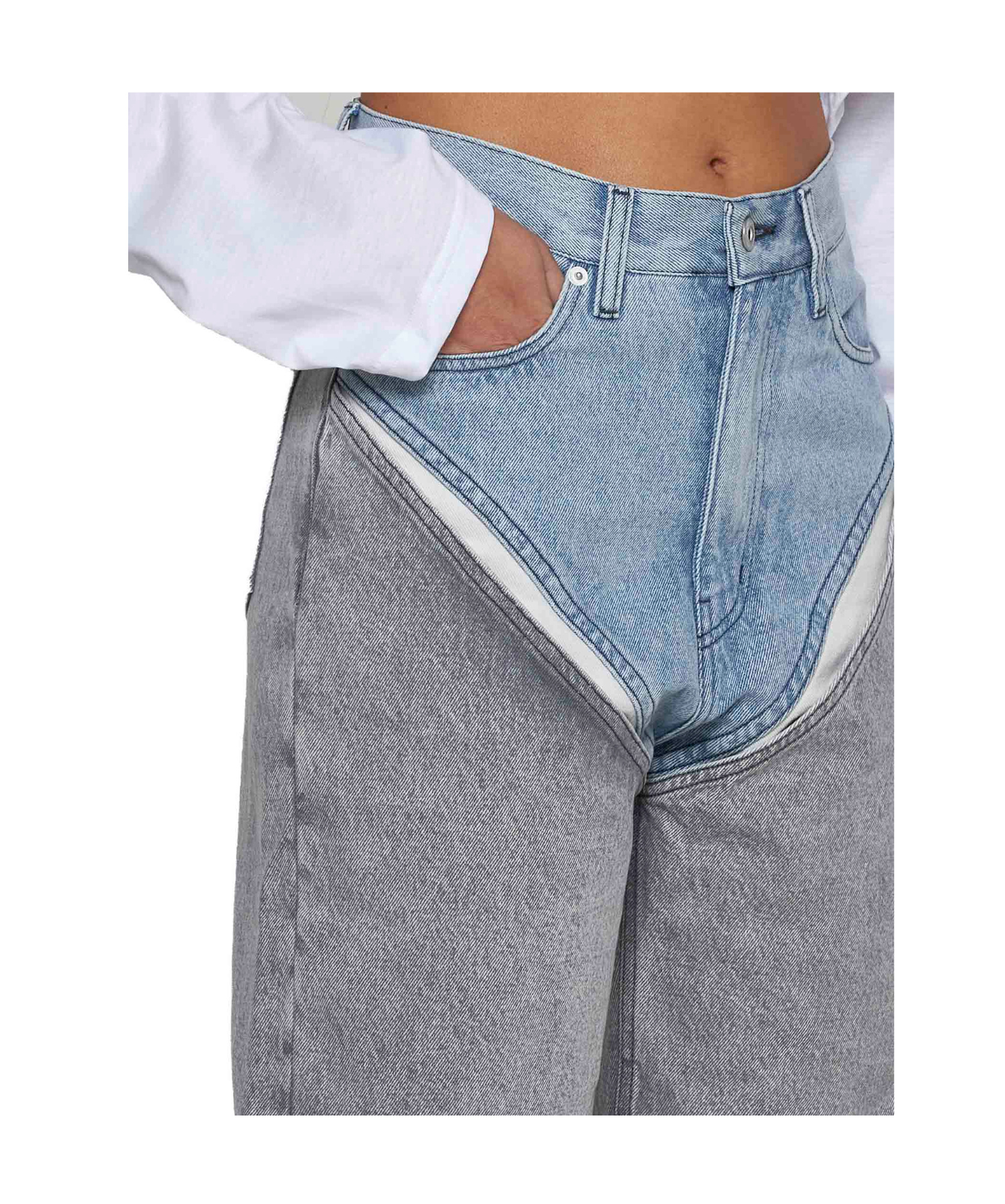 Y/project Jeans In Gray
