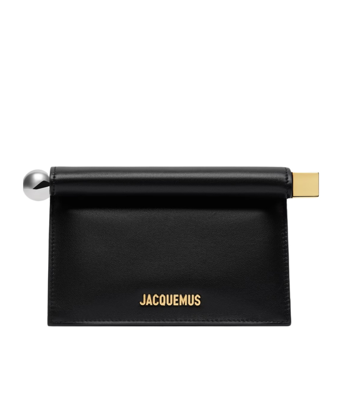Jacquemus Women La Petite Pochette Rond Leather Clutch