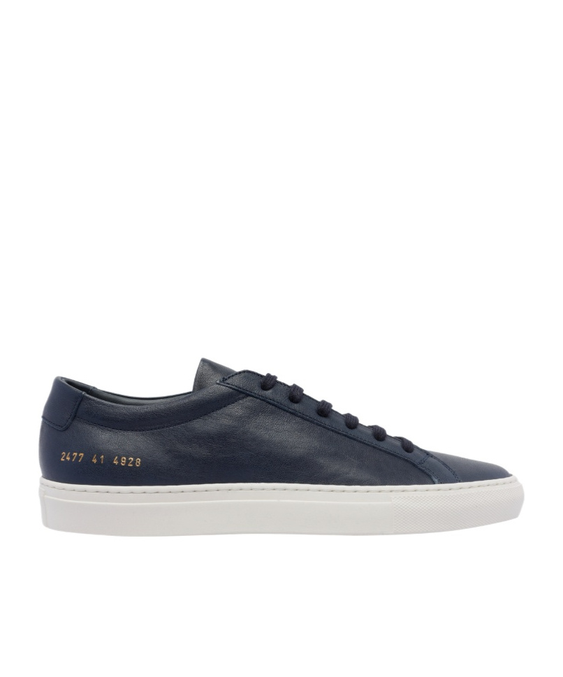 Common Projects Achilles Leather Low-top Sneackers In Black