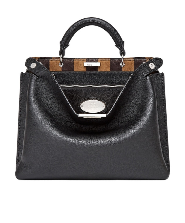 Fendi Selleria Peekaboo Iseeu Soft Medium In Black