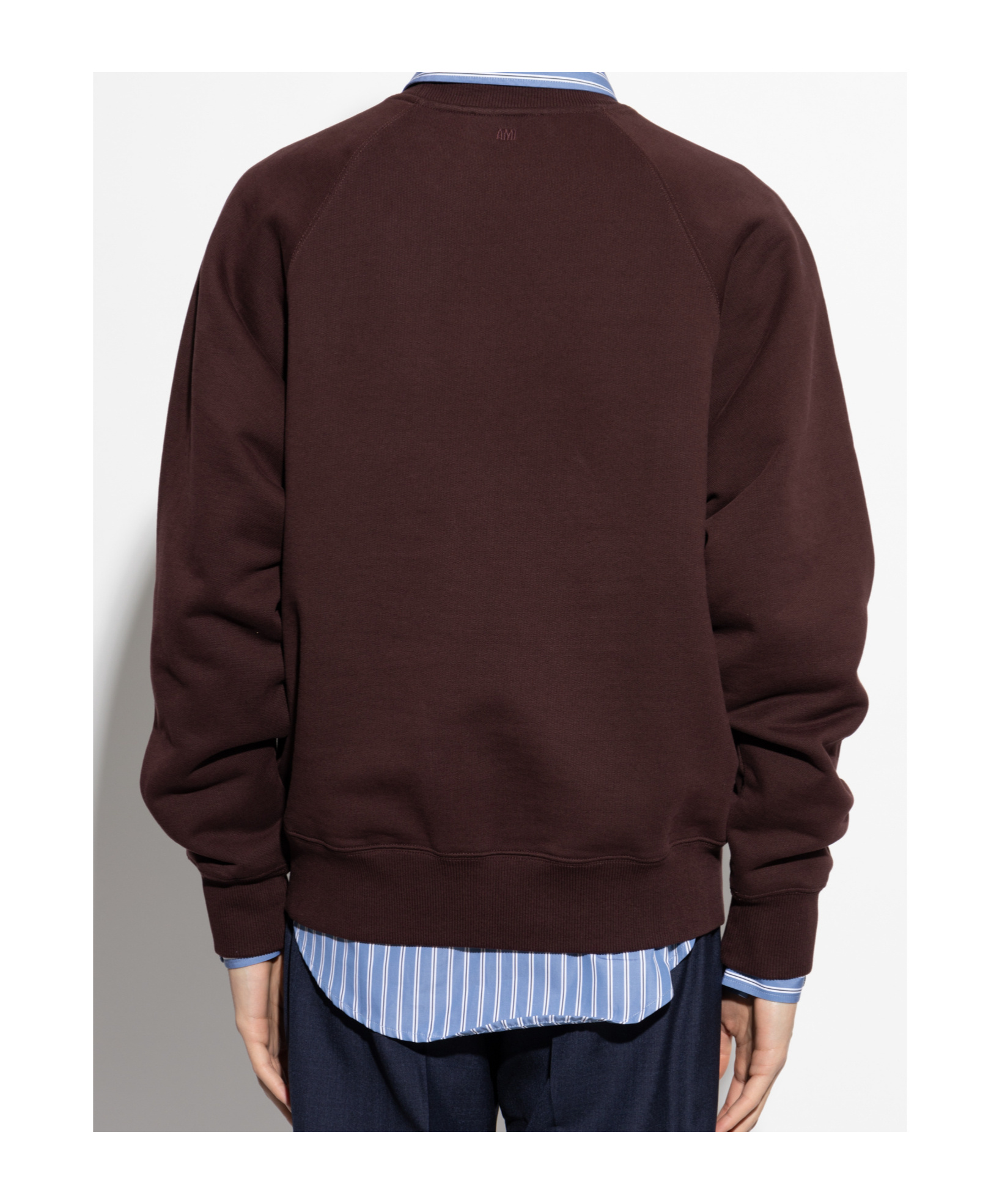 Ami Alexandre Mattiussi Long-sleeved Sweater In Red