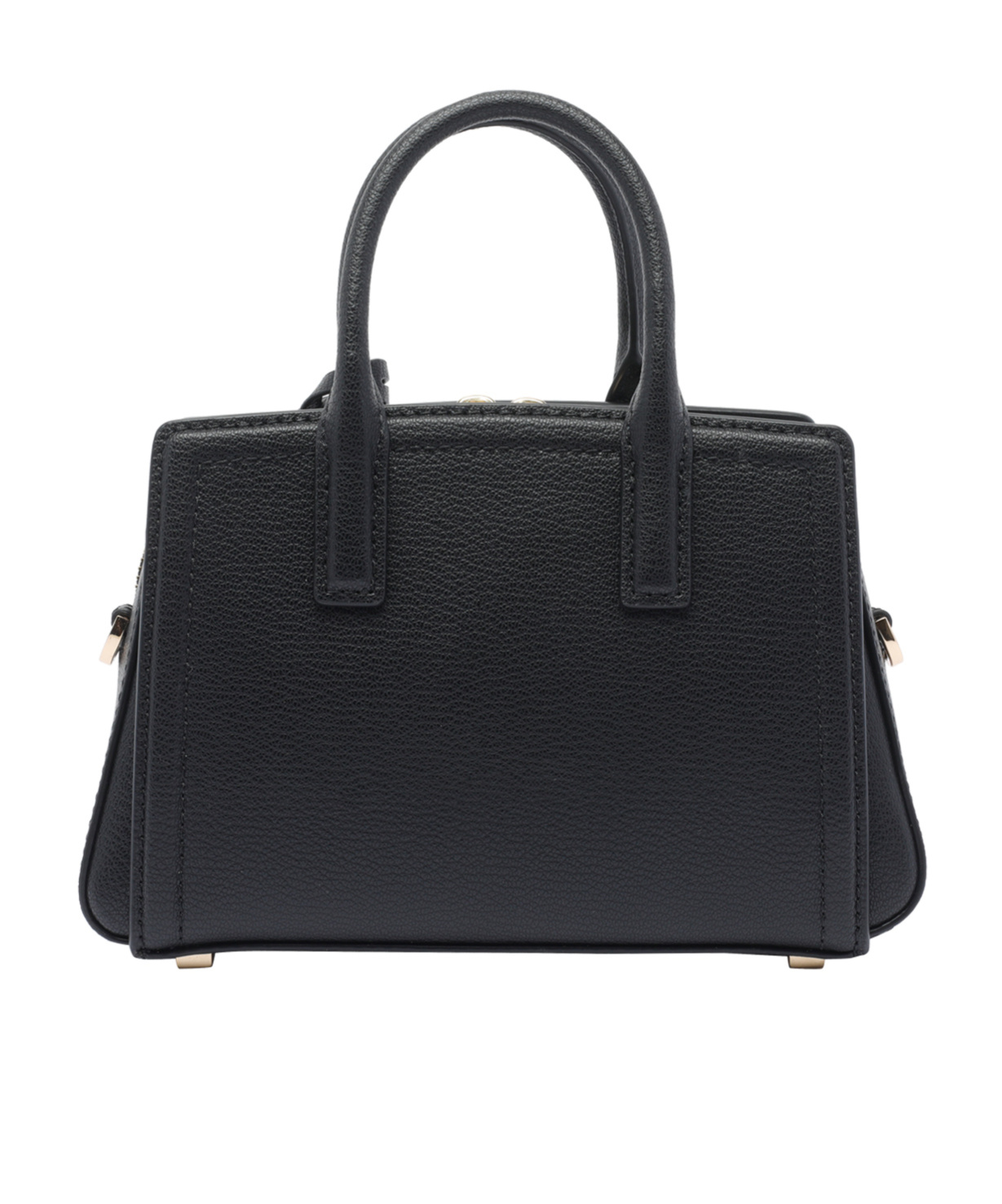 Michael Kors Small Black Leather Hand Bag In Black