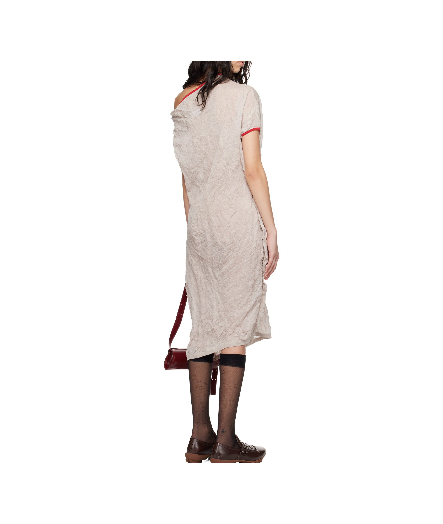 Kiko Kostadinov Satellite Knit Dress In Pink
