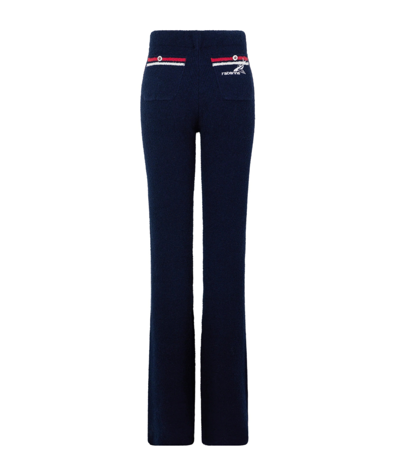 Rabanne Knitted Trousers In Blue