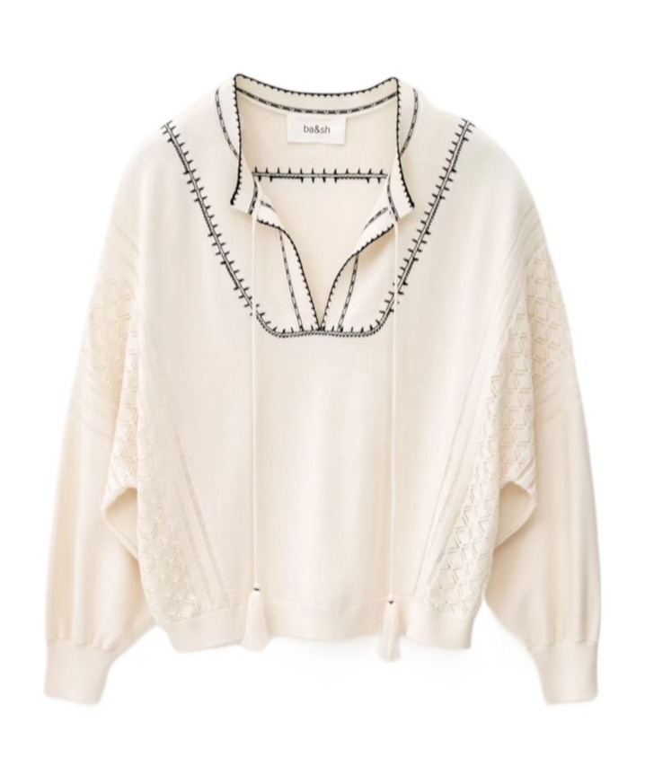 Bash Drawstring Collar Sweater