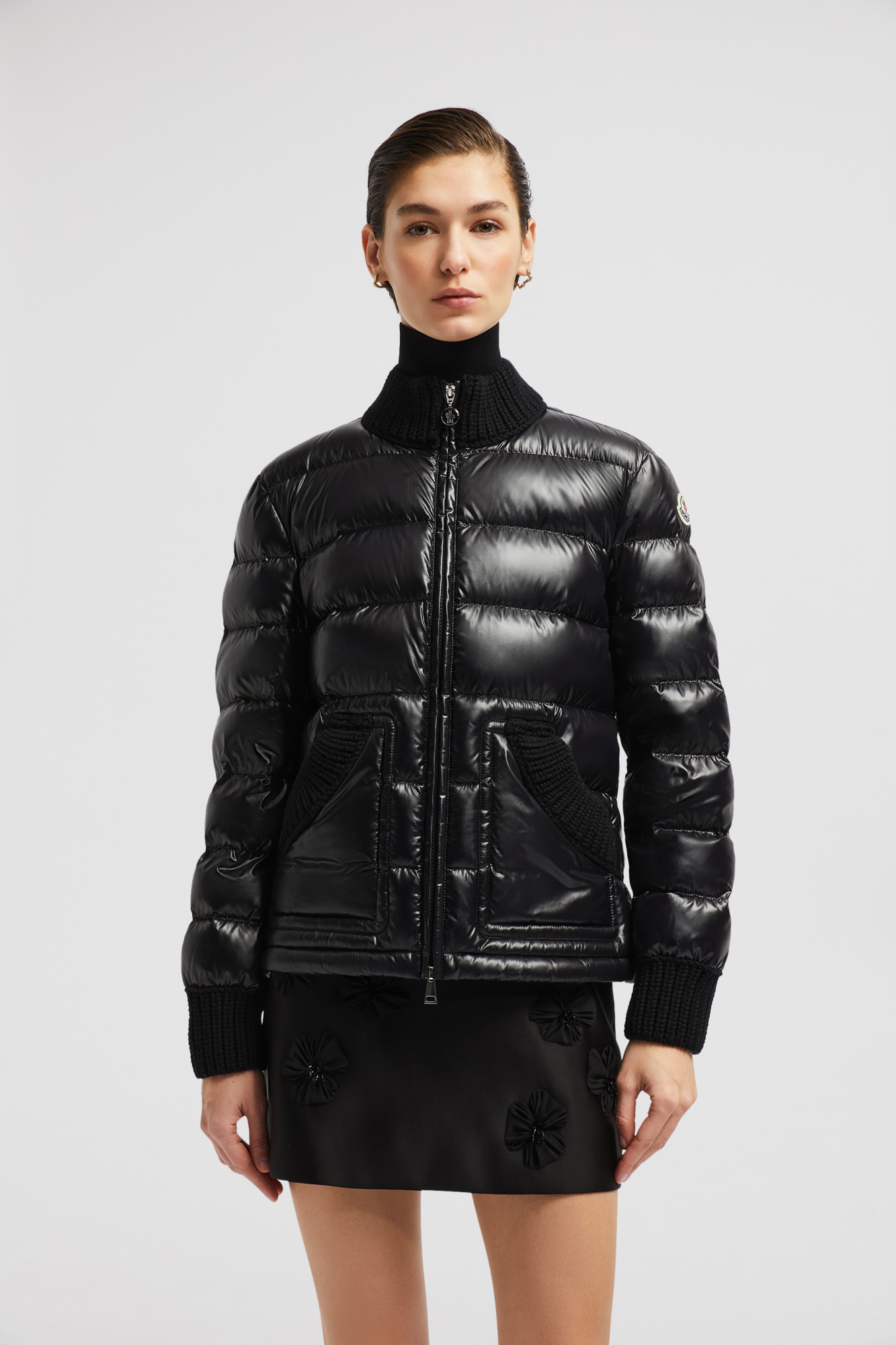 Moncler Arcelot Puffer Jacker In Black