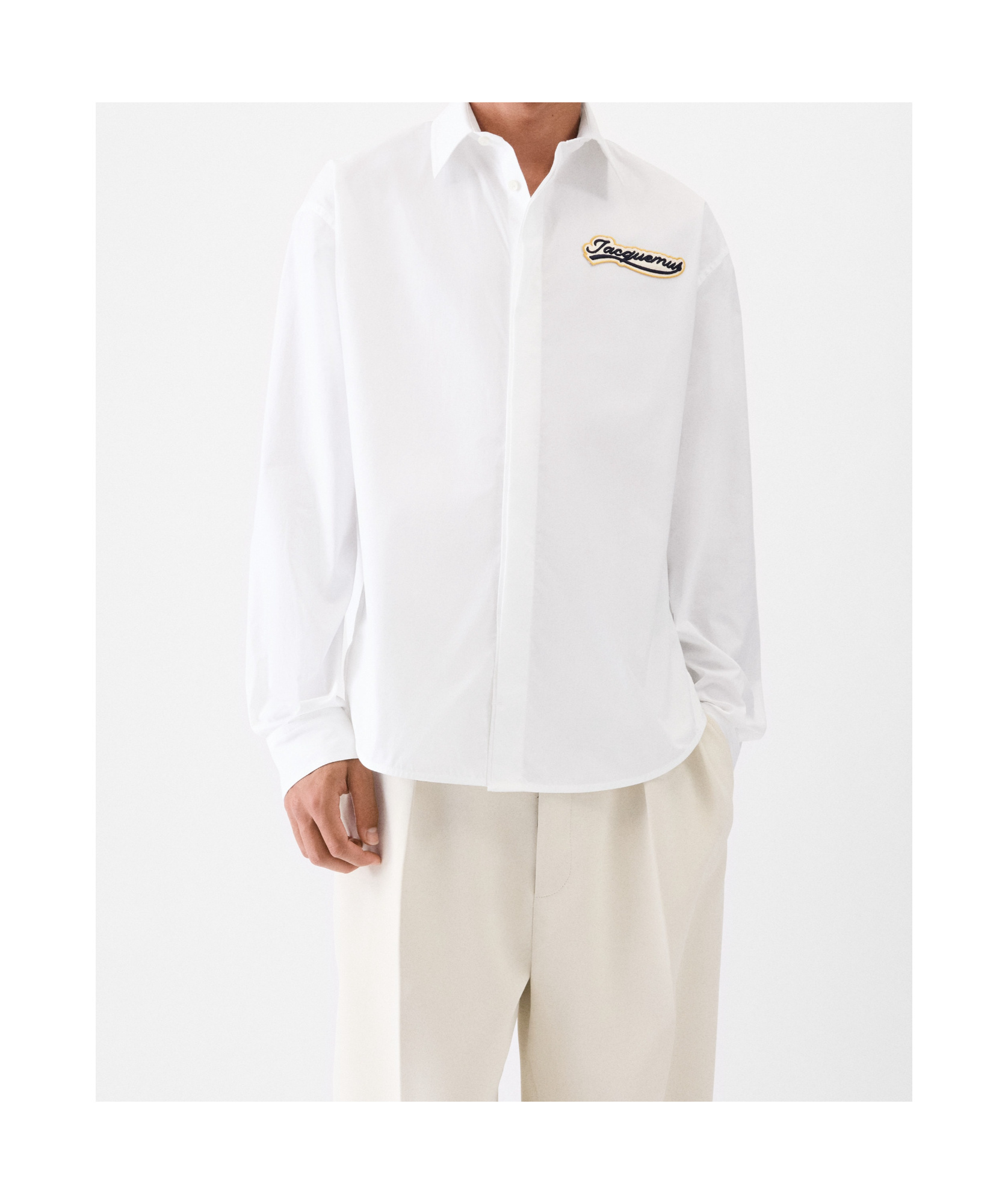 Jacquemus Simon Shirt Buttoned Cuffs In White