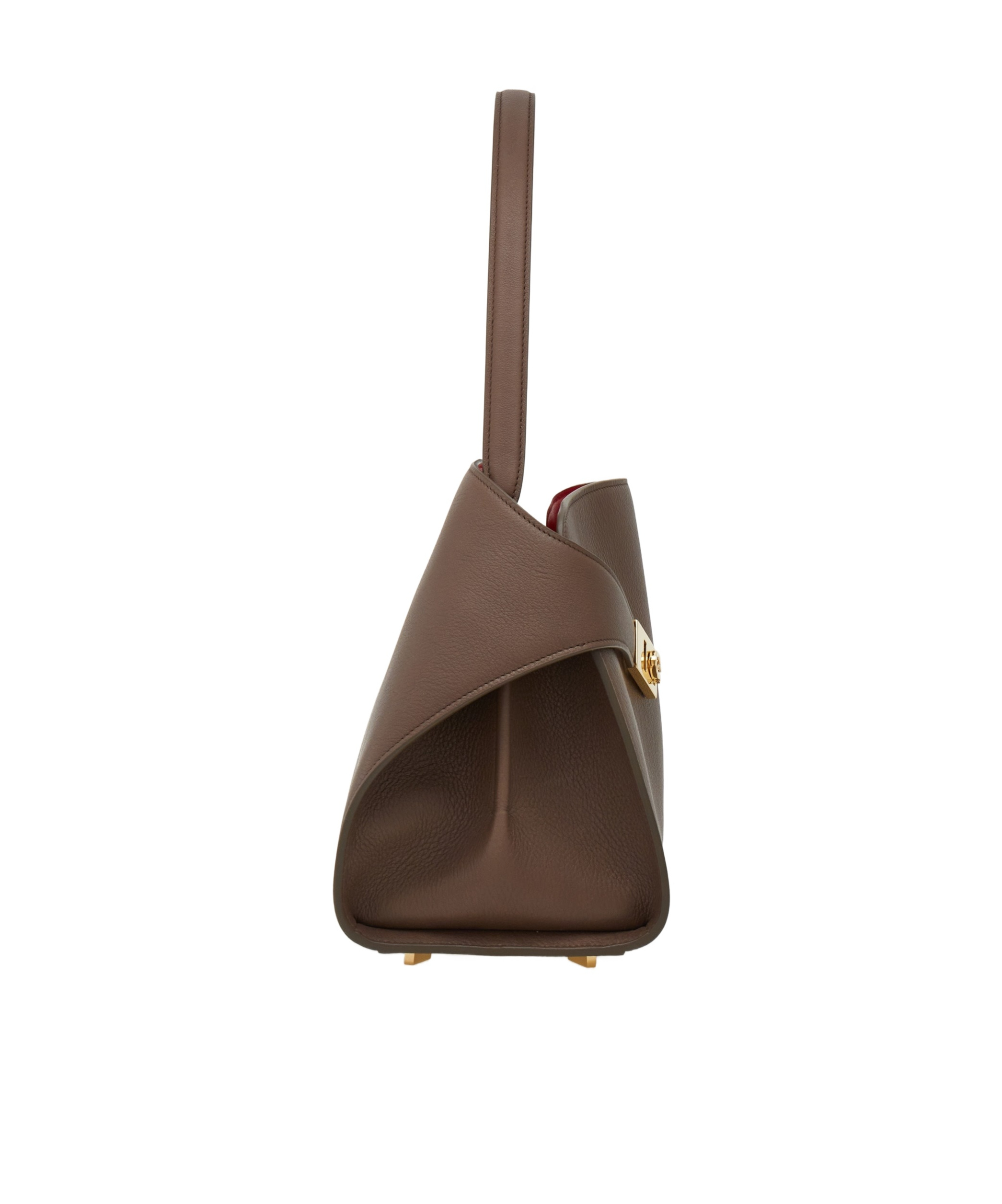 Ferragamo Two-tone Structured Medium Shoulder Bag In Green