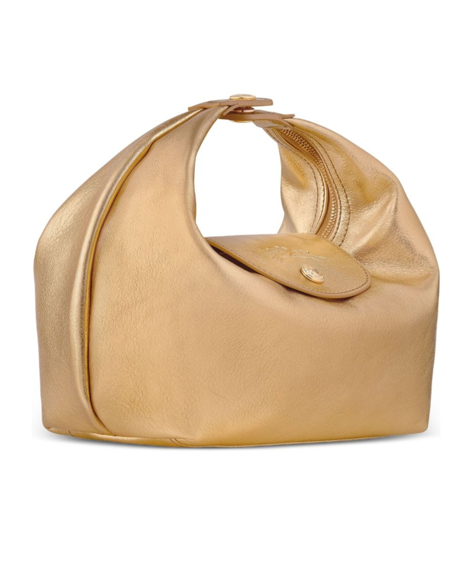 Longchamp Mini Bags With Top Handle And Gold Finish In Gold