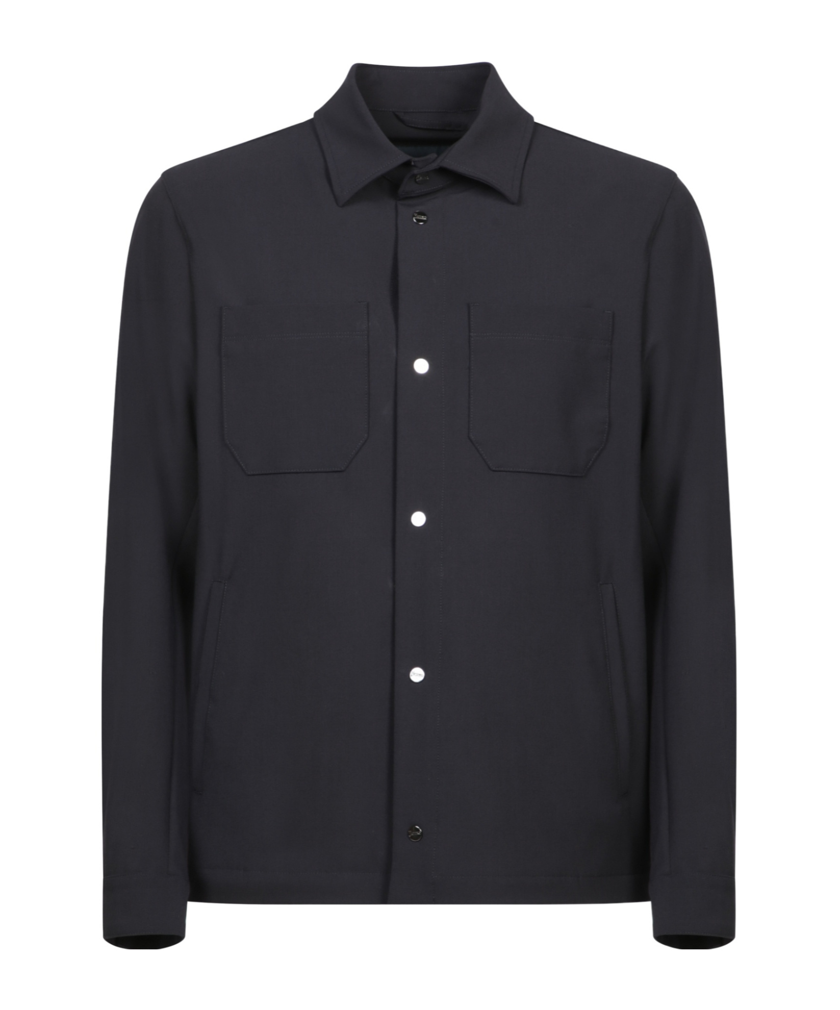 Herno Interlock Weave Shirt In Black