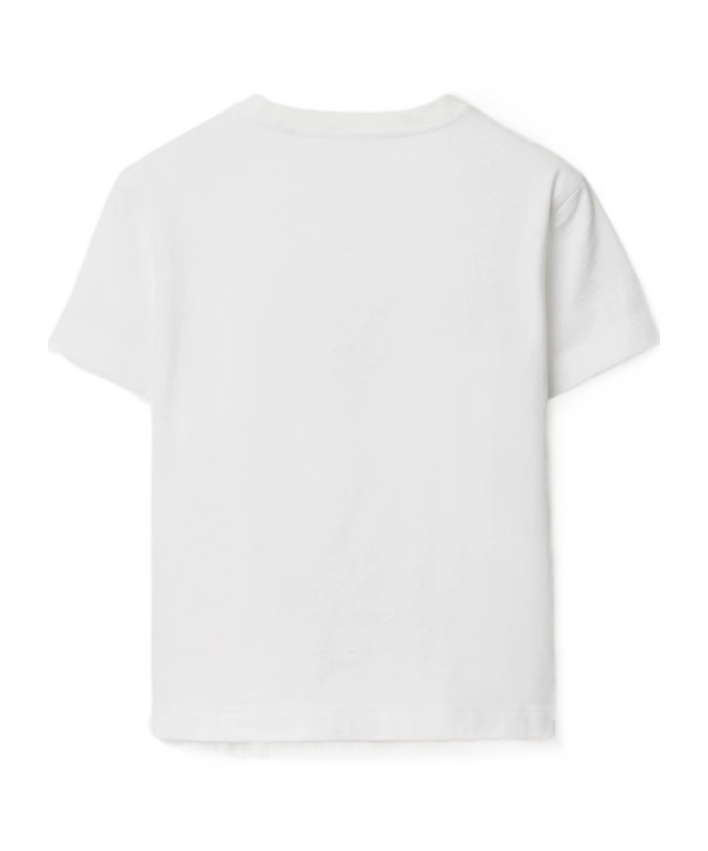 Burberry Crystal-embellished Cotton T-shirt In White