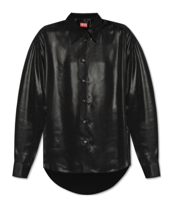 Diesel S-simply-c-wn-q1 Shirt In Black