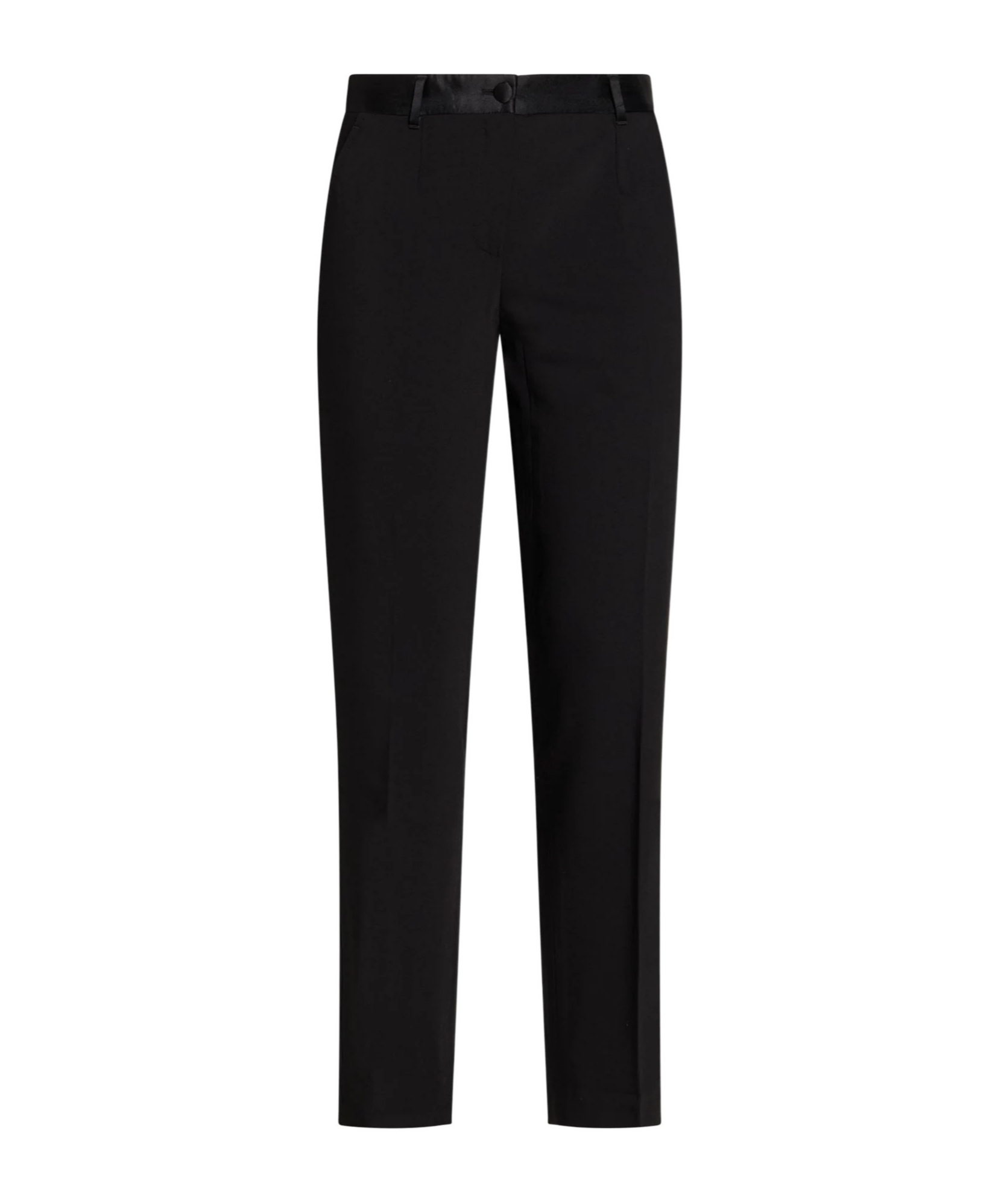 Dolce & Gabbana Straight-leg Long Pants In Black