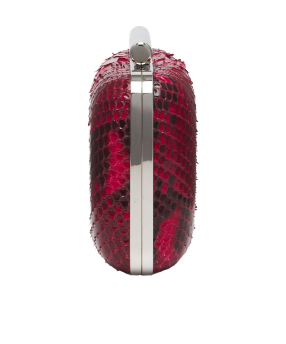 Alexander Mcqueen Women's Mcqueen T-bar Box Clutch In Fuchsia