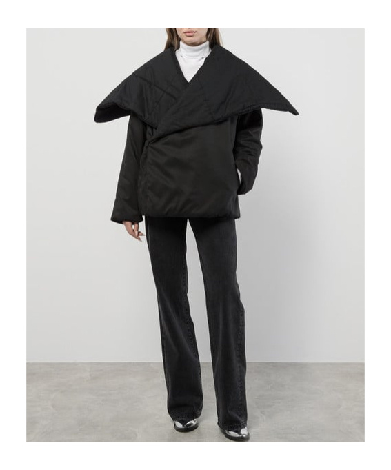 Mm6 Maison Margiela Woman Puffer Black Size L Polyester In Black
