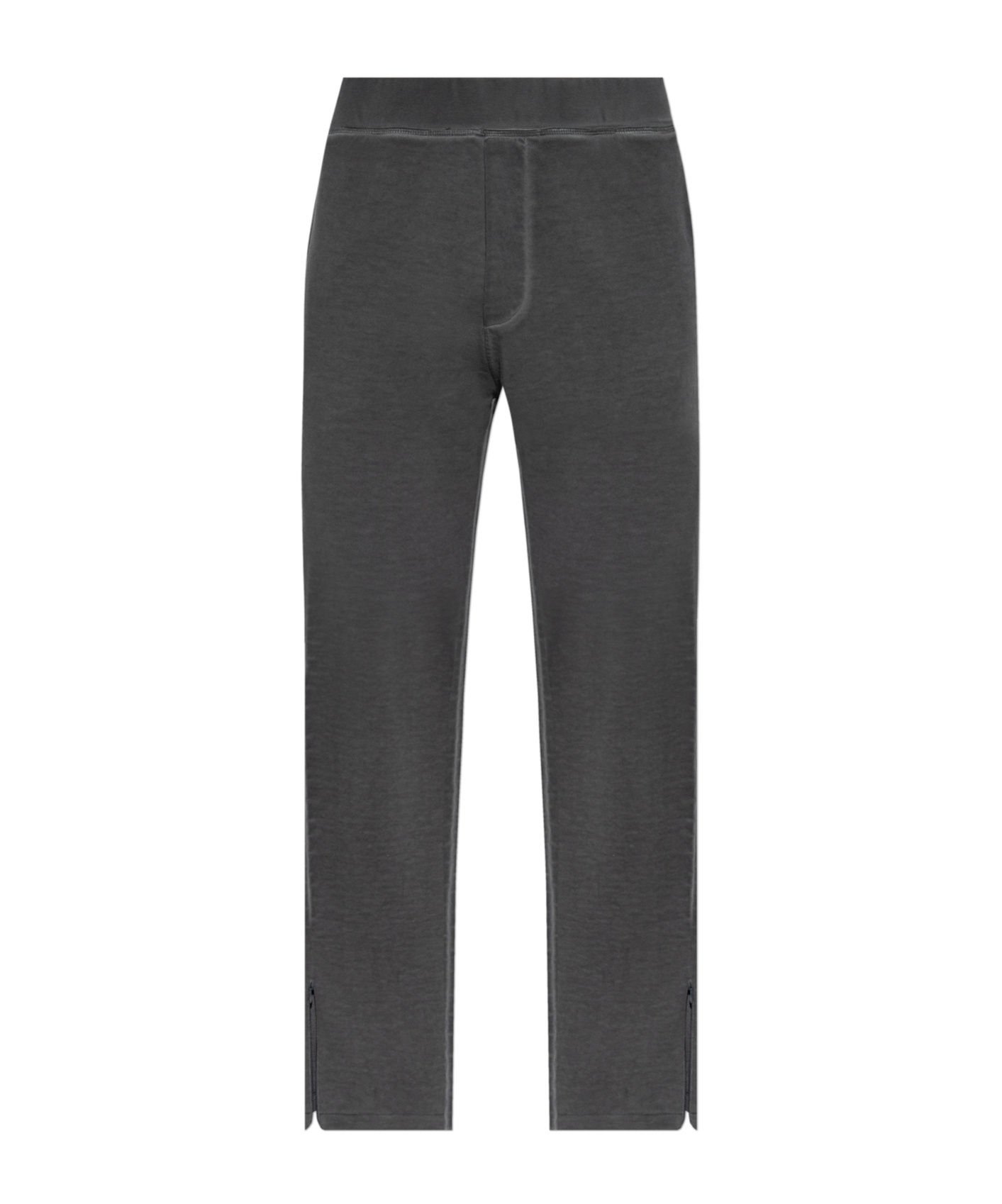 Dsquared2 Mens Charcoal Gym Zipped-cuffs Cotton-jersey Jogging Bottoms In Black