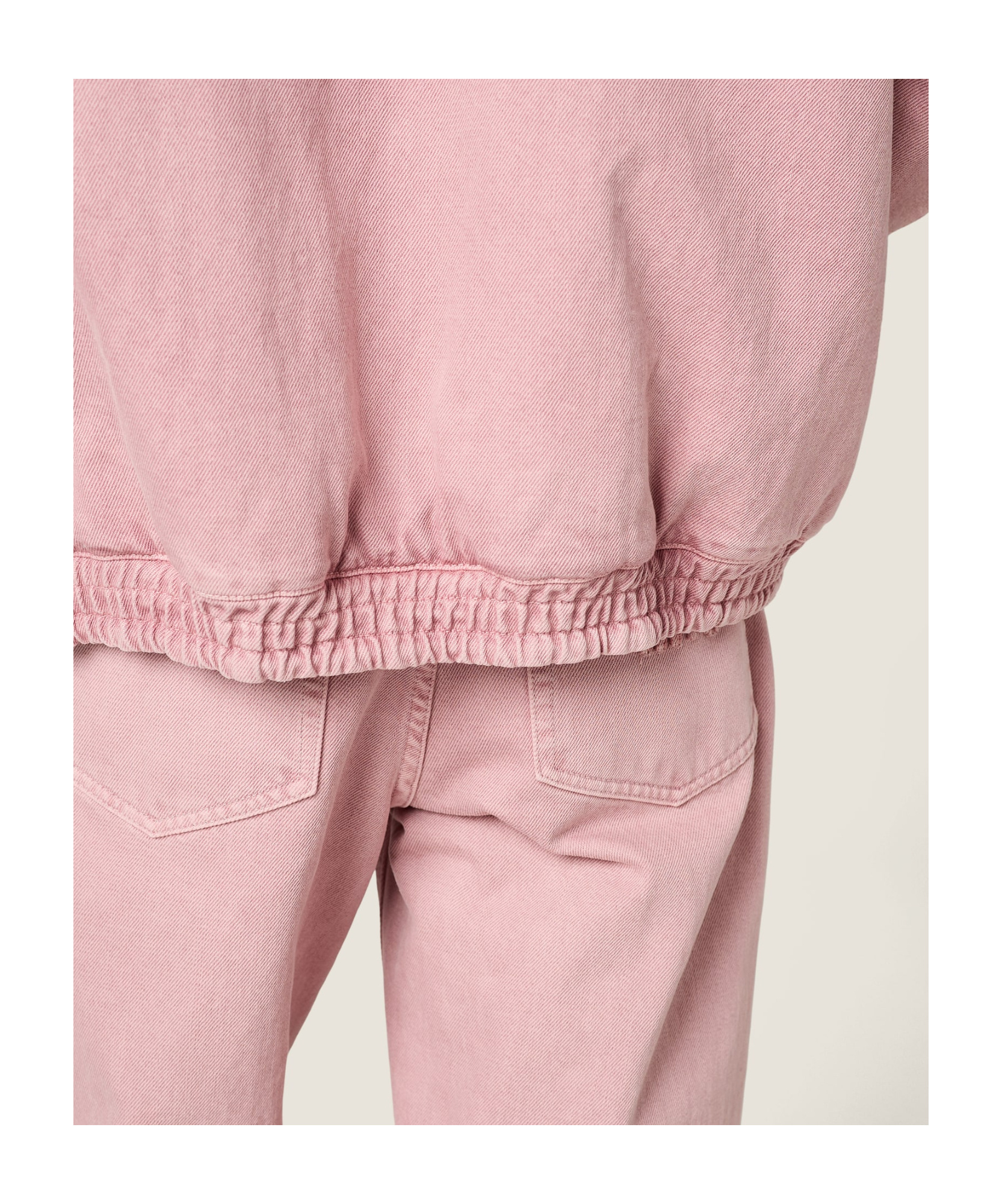 Miu Miu Padded Corduroy-collar Blouson In Pink
