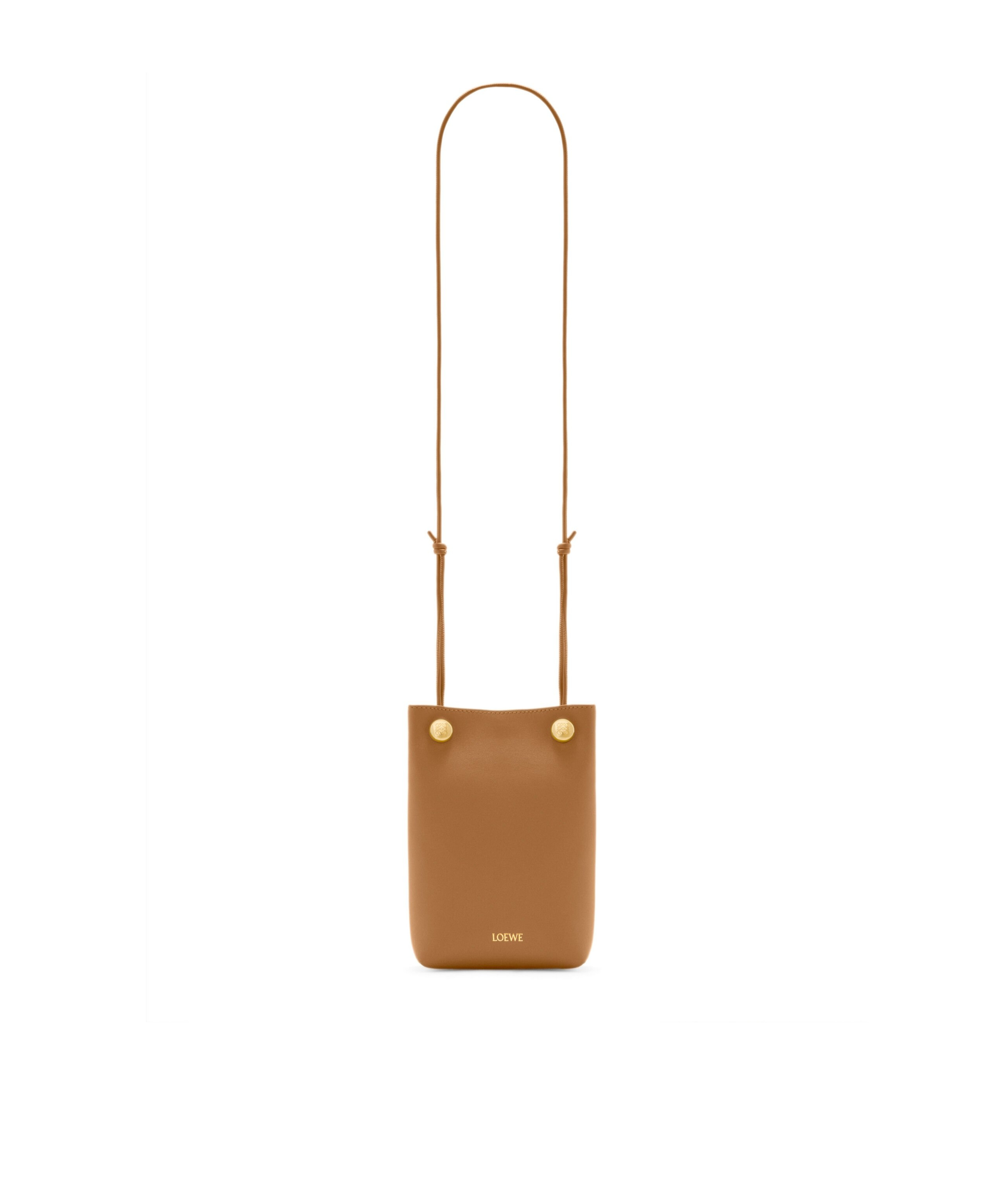 Loewe Mini Puzzle Leather Shoulder Bag In Brown