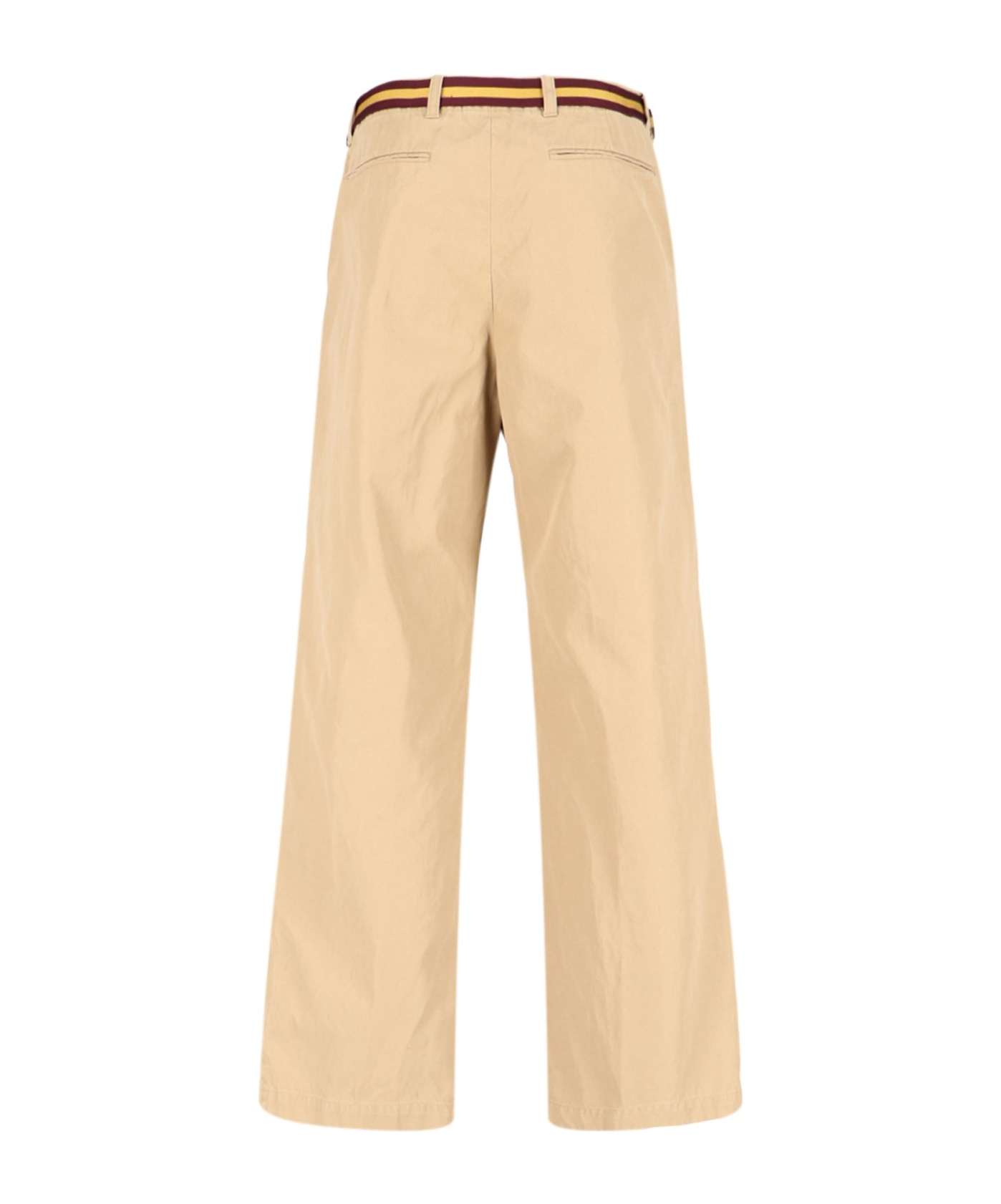 Dries Van Noten Belt Loop Track Pants In Nude