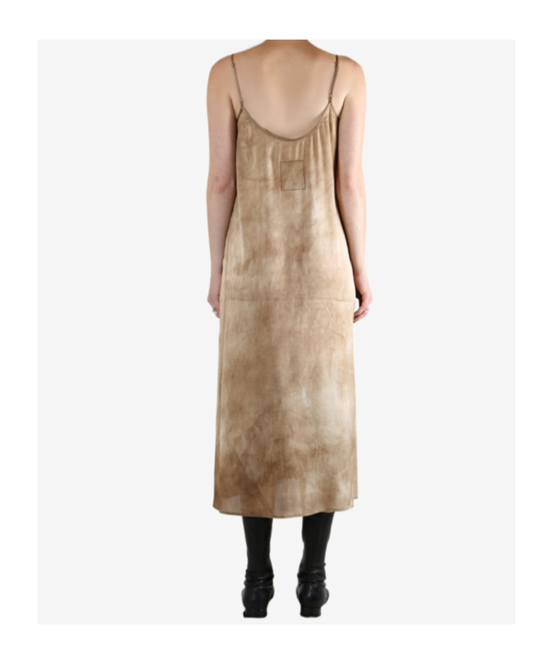 Uma Wang Spaghetti Strap Dress In Brown