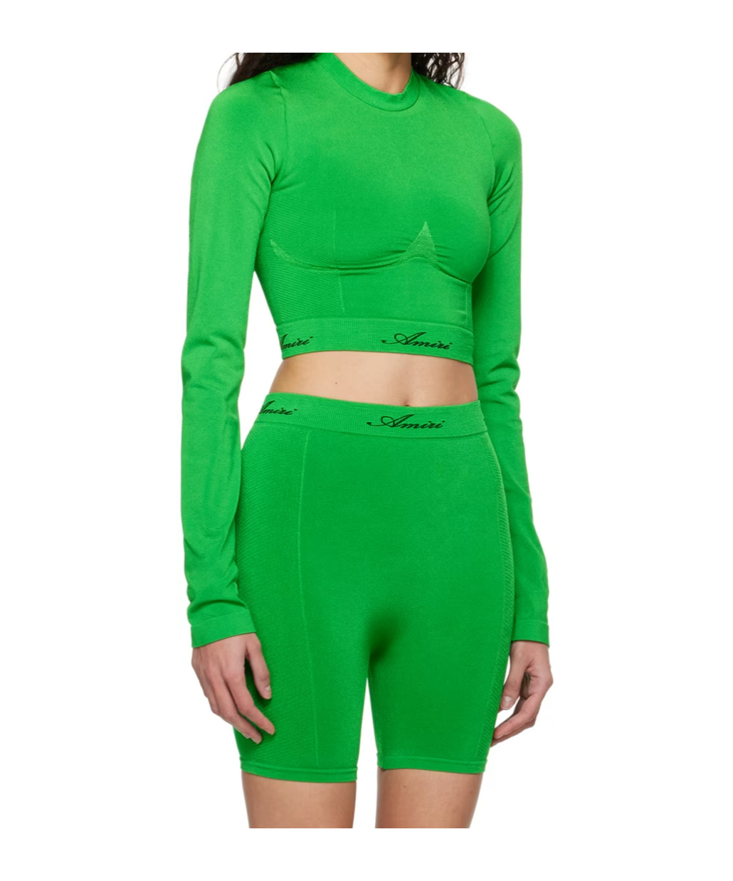 Amiri Logo Short T-shirt In Green