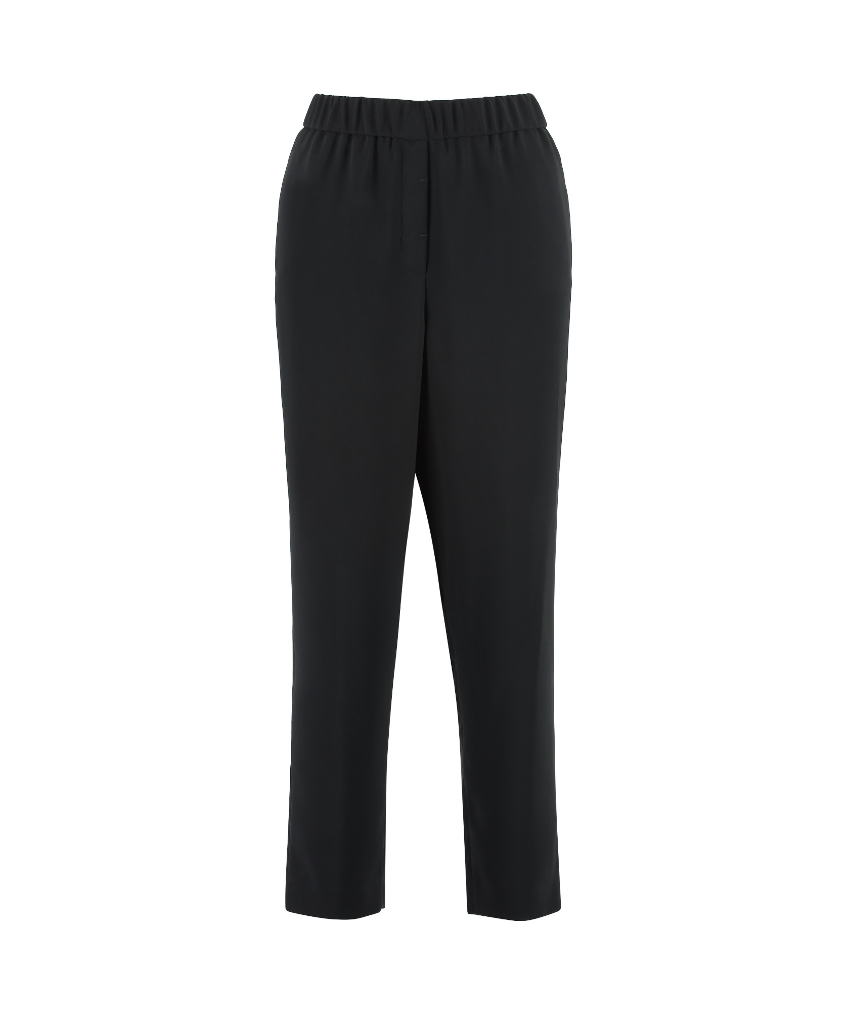 Peserico Cropped Pants In Black
